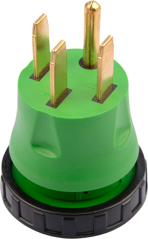 RVGUARD 50 Amp to 30 Amp RV Adapter Plug with Locking Connector, 14-50P to L5-30R...