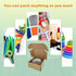50 Pack 4x4x2'' Small Shipping Boxes, Corrugated Cardboard Mailers for Business, Kraft (CM442K)...