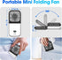 Upgraded 5-in-1 Portable Handheld Fan, Necklace Fan, Mini Desk Fan, Foldable Phone Stand, Emergency Backup Power, Quiet USB Rechargeable Personal ...