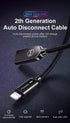 mcdodo Power Off/On Smart LED Auto Disconnect and Auto Recharge Nylon Braided Sync Charge USB Data 4FT/1.2M Cable Compatible with Phone 14/13/12/1...