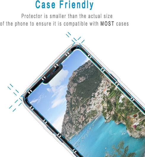 HPTech 2-Pack Compatible for LG G7 ThinQ Screen Protector Tempered Glass, 9H Hardness, Bubble Free, Case Friendly...