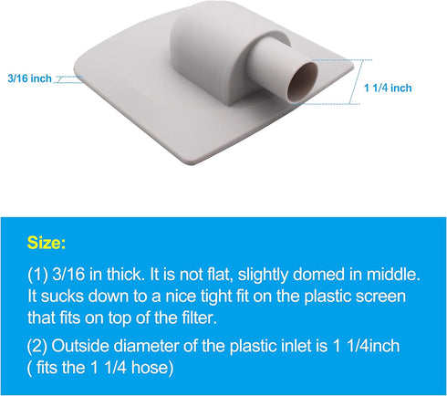 P58PP1955W05 Vacuum Plate Adapter Replace for Summer Waves Fit for Polygroup Skimmer Filter Pump Systems...