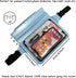 Waterproof Waist Pouch Dry Belt Bag Fanny Pack Keep Your Key Fob Wallet Kindle Phone Dry Perfect For Swim Surf Snorkel(Blue)...