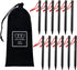 Gold Armour Tent Stakes - 12 Pack Heavy Duty, Lightweight, Camping Stakes Pegs for Outdoor Tent and Tarp, Essential Camping Gear Equipment Accesso...