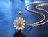 COLORFUL BLING 14K Gold Plated Sunflower Necklace Cubic Zircon Gold Silver Sunshine Daisy Flowers Choker Necklace Chain Sun Jewelry for Women Gift...