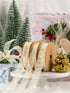 Holijolly Gold Sheer Gift Ribbon - Snow Yarn Ribbon with Just for You Print for Valentine's Day - 3/4 inch x10 Yard...
