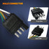 Trailer Wire Extension 4-Way 4 Pin Plug, 4 Wire 4-Flat Connector with Male & Female Plug 18 AWG 59 inch Hitch Light Trailer Wiring Harness Extende...