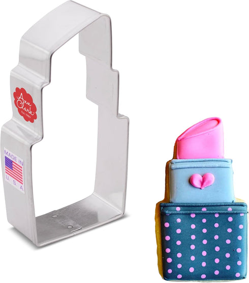 Lipstick Makeup Cookie Cutter, 4" Made in USA by Ann Clark...