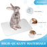 Bunny Cooling Pad Rabbit Hamster Cooling Mat Chinchillas Cooling Pad Aluminum Silver Metal Summer Cooling Mat for Hamster Bunny Guinea Pig and Oth...
