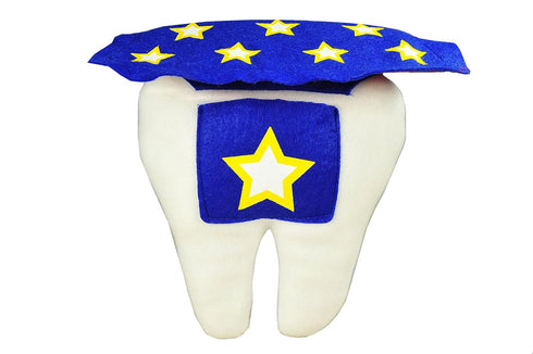 Tickle & Main 3-Piece Superhero Tooth Fairy Pillow for Boys & Girls Ages 5-10 with Pocket, Notepad & Photo Keepsake Pouch Kit...