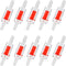 10PCS Aquarium Air Check Valve, One Way Non-Return Check Valve for Aquarium Air Pump, for 3/16 Inch Airline Tubing, Fish Tank Accessories (Red)...