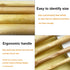 Mdoker Huge Crochet Hook Set Size 12mm(O)/15mm(P/Q)/20mm(S)/25mm(U) Large Wooden Crochet Hooks Needles for Giant Chunky Yarn Carpet Scarf Bulky Wo...
