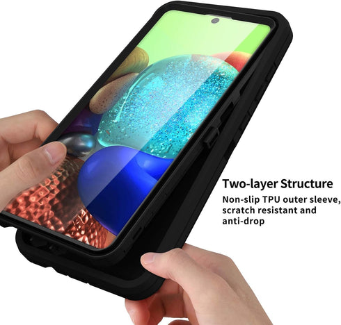ACAGET for Samsung A71 5G Case, Heavy Duty Galaxy A71 Case 5G Protective Shock-Absorbing Dual Layer Cover Bumper Phone Cases for Samsung Galaxy A7...