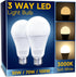 3 Way Light Bulbs 30 70 100W Equivalent Warm White 3000K, 3 Way LED Light Bulbs, Dimmable A19 LED Light Bulbs, Three Way LED Bulbs E26 Medium Base...
