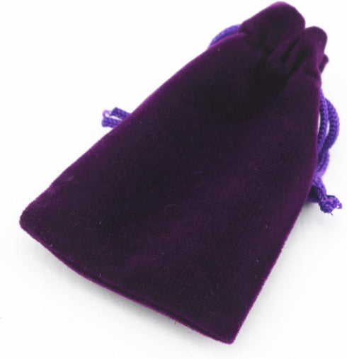 AEAOA Gift Bags, Pack of 25 Pieces 2.8" X 2" Velvet Drawstring Jewelry Pouches, for Candy, Pins, Jewelry, Treats, Birthday Party Favors (Purple)...