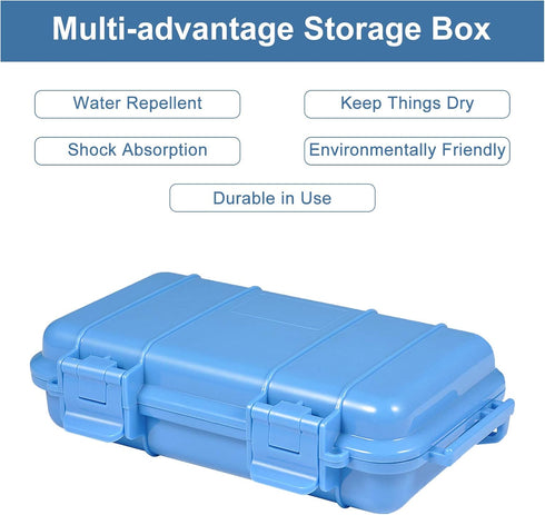 Waterproof Shockproof Box, Plastic Protective Hard Case, Outdoor Survival Box Hard Drive Case, Protective Grip Carry Phone Case Airtight Outdoor S...