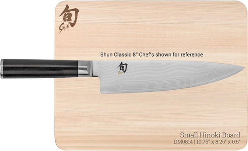 Shun Cutlery Small Hinoki Cutting Board, 10.75" x 8.25" Small Wooden Japanese Chopping Board for Kitchen, Medium-Soft Wood Preserves Knife Edges, ...