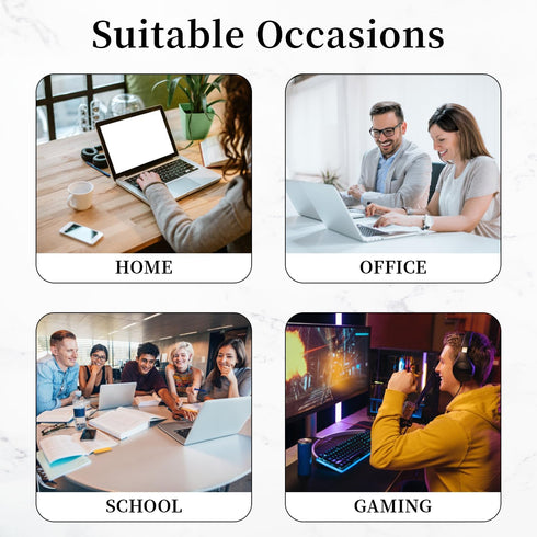 Small Mouse Pad, Autism Awareness Round Mousepad with Non-Slip Rubber Base, Stitched Edge Mouse Pads for Desk Accessories Wireless Mouse Laptop Ga...