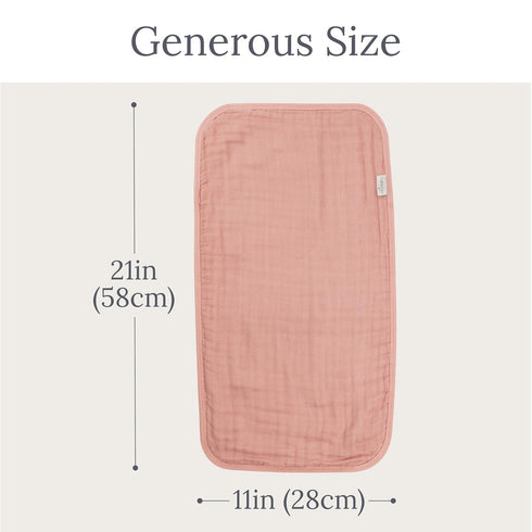 Natemia Muslin Burp Cloths for Baby Boys and Girls - Super Absorbent Baby Burp Cloths, Viscose Derived from Bamboo Cotton Baby Washcloths, 3-Pack ...