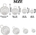 60PCS Spiral Bead Cages Pendants with 60PCS Chains, 4 Sizes Silver Plated Spiral Stone Holder Necklace Cage Pendants for Necklaces Jewelry Making ...
