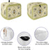 4 Slice Toaster Cover, Bread Machine Cover Honey Bee Daisy Flowers Sage Green Border Kitchen Appliance Dust Cover with Top Handle Fingerprint Prot...