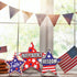 3 PCS 4th of July Table Decorations - Fourth of July Red White Blue Wooden Star Decor & Memorial Day Centerpieces Patriotic Labor Day Gifts Signs ...