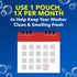 OxiClean Washing Machine Cleaner with Odor Blasters, 4 Count...