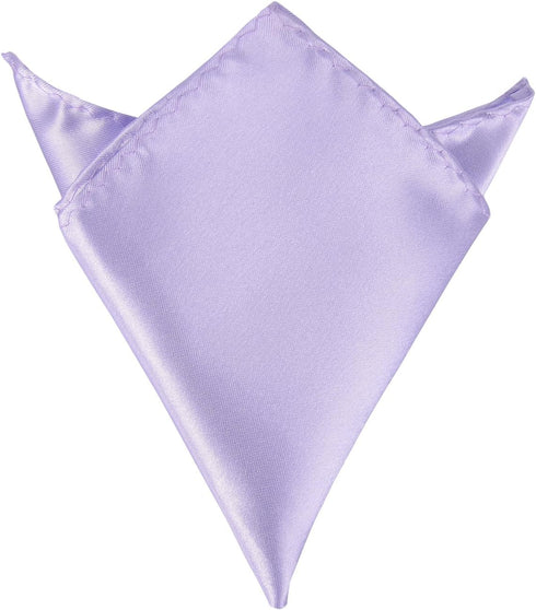 12 Pcs Mens Solid Mixed Color Pocket Square Wedding Handkerchiefs...