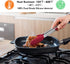Hotec Premium Stainless Steel Locking Kitchen Tongs with Silicon Tips, Set of 3-7", 9" and 12" multicolor...