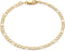 Amazon Essentials 14K Gold Plated Figaro Chain Bracelet...
