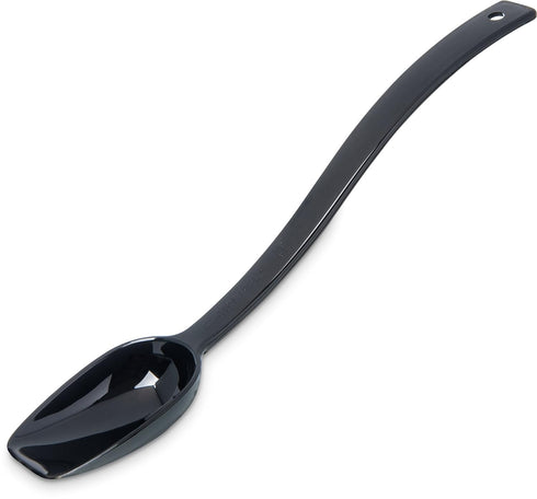 Carlisle FoodService Products Plastic Solid Spoon, 10 Inches, Black, (Pack of 12)...
