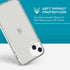 tech21 iPhone 14 Plus Evo Clear – Scratch-Resistant, Shock-Absorbing Clear Phone Case with 12ft Multi-Drop Protection...