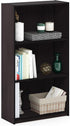 Furinno Basic 3-Tier Bookcase Storage Shelves, Dark Walnut...