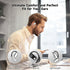 Open Ear Bluetooth 5.4 Earbuds,IPX6 Waterproof Air Conduction Headphones,50H Playtime,Ergonomic Ear Hook,Built-in Mic,LED Display Charging Case,Sp...