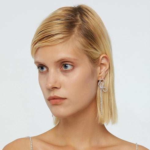 bow earrings crystal earrings rhinestone bow earrings crystal bow earrings...
