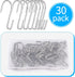 30 Pack Small S Hooks for Hanging Spoons Pans Pots Utensils Kitchenware, Metal S Hooks for Hang Clothes Bags Towels Plants, apply Bathroom Bedroom...