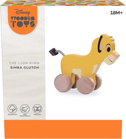 Disney Wooden Toys 6.5-inch Simba Clutch Toy, The Lion King, Wooden Toys, Pretend Play, Kids Toys for Ages 18 Month by Just Play...