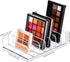 JessLab Eyeshadow Palette Makeup Organizer, Acrylic 7-Section Divided Make up Organizers and storage for Bathroom Vanity Countertop, Transparent, ...