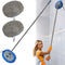 Wall Cleaner, Longest 83'' Wall Mop with Detachable Pole, Ceiling Dust Mop with Extension Pole, Baseboard Glass Duster Washer Scrubber, High Reach...
