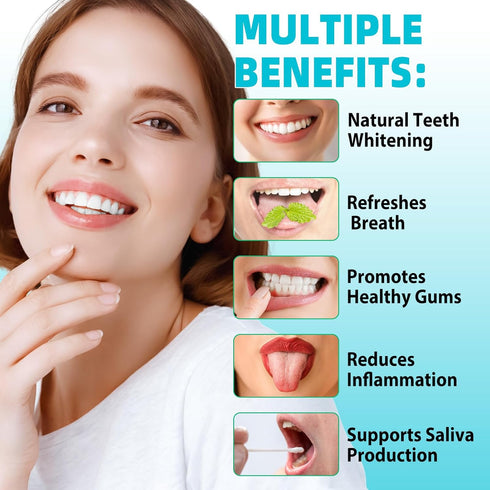 Oil Pulling - Coconut & Mint Oil Pulling Mouthwash with Tongue Scraper, Alcohol Free, Natural Organic Essential Oil for Mouth, Bad Breath Cleaner,...