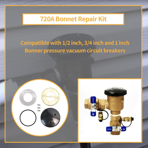 720A Bonnet Repair Kit Compatible with Pressure Vacuum Breaker Size 1/2" 3/4" 1"...