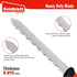 Goldblatt Insulation Knife, 8 Inch Stainless Steel Blade - Serrated Sharp Double Side Utility Knife Tool for Cutting Heat Material, Styrofoam - Ro...