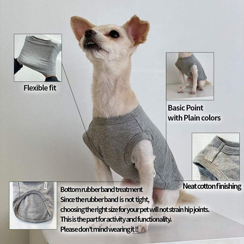 Dog Sleeveless Tank Top Cotton Shirts for Dogs Plain Sleeveless T-Shirts Soft Breathable Cool Dog Shirt pet Clothes (4X-Large, Green)...