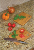 Lipper International Bamboo Wood Thin Kitchen Cutting Boards with Oval Hole in Corner, Set of 2 Boards, 6" x 8" x 0.25"...
