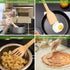 12? Wooden Spoons Spatulas for Cooking 6-Piece Bamboo Utensil Set, Wood Spatula Spoon Nonstick Kitchen Utensil Set....