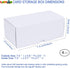 Trading-Card Storage Box, 4-Pack • 400 Count Corrugated Cardboard Storage Box with dividers & labels for TCG/Magic/Mtg Storage and Collection, Hor...