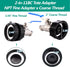 IBC Tote Fittings, 275-330 Gallon IBC Tote Tank Adapter? 2.44" Fine Thread??IBC Tote Adapter + Lead-Free 304 Stainless Steel Hose Faucet/Valve? IB...