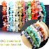 500pcs Natural Chip Stone Beads Multicolor 5mm to 8mm Irregular Gemstone Healing Crystal Loose Rocks Bead Hole Drilled DIY for Bracelet Necklace E...