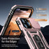 MERRO for iPhone 13 Pro Case with Screen Protector,Sliding Camera Cover,Military-Grade Cover with Magnetic Stand Phone Case 6.1" Rose Gold...
