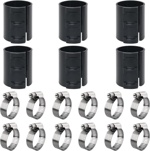 6PCS Home Office Desk Chairs Fixing a Sinking Office Chair Cylinder Alternatives Gas Lift with 12PCS Stainless Steel Hose Clamps...